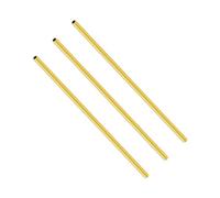 LAVMHAB Tubo redondo de latón de 2,5 mm de diámetro exterior x 0,3 mm de grosor de pared x 200 mm de longitud, tubos de latón redondos sin costuras para manualidades (3 piezas)