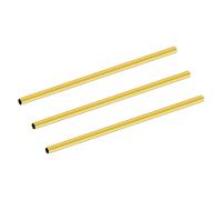 LAVMHAB Tubo redondo de latón de 3,5 mm de diámetro exterior x 0,2 mm de grosor de pared x 200 mm de longitud, tubos redondos de latón sin costuras para manualidades (3 piezas)