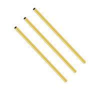 LAVMHAB Tubo redondo de latón de 3,5 mm de diámetro exterior x 0,3 mm de grosor de pared x 200 mm de longitud, tubos redondos de latón sin costuras para manualidades (3 piezas)
