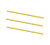 LAVMHAB Tubo redondo de latón de 3 mm de diámetro exterior x 0,75 mm de grosor de pared x 200 mm de longitud, tubos redondos de latón sin costuras para manualidades (3 piezas)