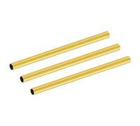 LAVMHAB Tubo redondo de latón de 5 mm de diámetro exterior x 0,2 mm de grosor de pared x 200 mm de longitud, tubos redondos de latón sin costuras para manualidades (3 piezas)