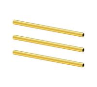 LAVMHAB Tubo redondo de latón de 5 mm de diámetro exterior x 0,75 mm de grosor de pared x 200 mm de longitud, tubos redondos de latón sin costuras para manualidades (3 piezas)
