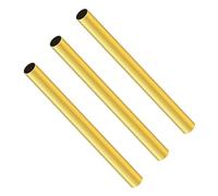 LAVMHAB Tubo redondo de latón de 8 mm de diámetro exterior x 0,3 mm de grosor de pared x 200 mm de longitud, tubos de latón redondos sin costuras para manualidades (3 piezas)