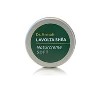 LAVOLTA Crema natural para la piel de karité suave, 10 ml, vegana y sin perfume, tamaño de viaje, crema facial y corporal para piel muy seca con manteca de karité pura y vitamina E