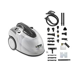 Lavor Limpiador a Vapor Profesional GV EGON VAC 4.1 Plus Vapor a 152°C con Función Aspiración, Elimina Gérmenes y Bacterias con la Fuerza del Vapor