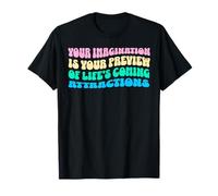Law Of Attraction Manifesting Spiritual Growth Retro Wavy Camiseta