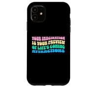 Law of Attraction Manifesting Spiritual Growth Retro Wavy Carcasa para iPhone 11
