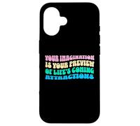 Law of Attraction Manifesting Spiritual Growth Retro Wavy Carcasa para iPhone 16