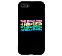 Law of Attraction Manifesting Spiritual Growth Retro Wavy Carcasa para iPhone SE (2020) / 7/8