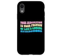 Law of Attraction Manifesting Spiritual Growth Retro Wavy Carcasa para iPhone XR