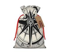 Law Of The Compass Navigation 1 Bolsas de regalo reutilizables de Navidad y festivales, bolsas de embalaje de regalo, bolsas de tela elegantes hechas a mano
