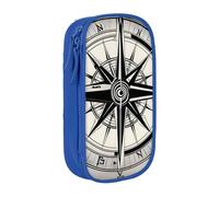 Law of The Compass Navigation 1 Estuche práctico con múltiples compartimentos para oficina, viajes, escuela, arte, suministros diarios, Blue, Talla única, Bolsillo para el paquete