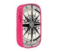 Law of The Compass Navigation 1 Estuche práctico con múltiples compartimentos para oficina, viajes, escuela, arte, suministros diarios, Pink, Talla única, Bolsillo para el paquete