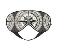 Law of The Compass Navigation 1 - Máscara de ojos de doble cara impresa, cubierta suave para viajes, máscara de dormir nocturna para hombres y mujeres
