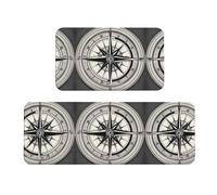 Law of The Compass Navigation 1 Print Home Office Use Kitchen Floor Mat 2 Sets antideslizante acolchado Standing Set impermeable