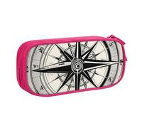 Law of The Compass Navigation - Estuche para lápices impreso, almacenamiento de cosméticos, herramientas de arte, suministros para estudiantes, profesores, uso versátil, Pink, Talla única, Juego de