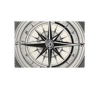 Law of The Compass Navigation - Juego de 6 manteles individuales, resistentes al calor, antideslizantes, duraderos