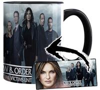 Law & Order Special Victims Unit Mariska Hargitay Taza Interior y Asa Negra Ceramica Mug