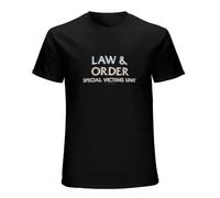 Law & Order SVU Special Victims Unit Logo TV Show Print Unisex T-Shirts Men tee Cotton Tops Black Shirt M