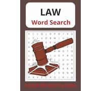 Law Word Search Puzzle Book: Word Searches with Easy To Read Print about Law, Legal, Judical System and More, 6x9 inches, 50+ Puzzles... Gifts for Law ... learning legal terms and spending free time
