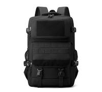 Lawaia 25L Mochila Viaje Hombre Mochila Militar Tactica Supervivencia Camping Trekking Mochilas Deporte Mujer Gimnasio Hombre Senderismo Impermeable 47 * 30 * 17cm (Negro)
