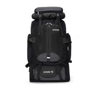 Lawaia Mochila de Senderismo Mochilas Viaje 70L Mochila Militar Tactica Hombre Grande Mochila Gimnasio Hombre Impermeable Camping Trekking Supervivencia Deporte Mujer 80 * 35 * 20cm (Negro)