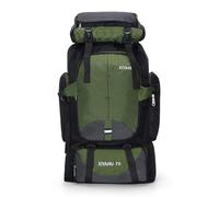 Lawaia Mochila de Senderismo Mochilas Viaje 70L Mochila Militar Tactica Hombre Grande Mochila Gimnasio Hombre Impermeable Camping Trekking Supervivencia Deporte Mujer 80 * 35 * 20cm (Verde)