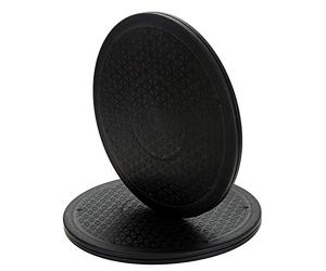 Lawei 2 Unidades Base giratoria Manual Plataforma giratoria Universal Redonda para TV Monitor Altavoces monitores y Utensilios de Cocina - 30 cm