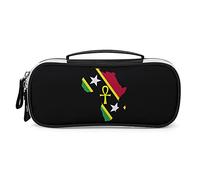 Lawenp Ankh African Map Saint Kitts and Nevis Flag - Estuche portátil para lápices, Bolsa de Maquillaje, Bolso de Mano