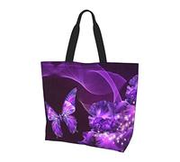 Lawenp Bolso de mano de plumas de pavo real con asas, bolso de mano reutilizable para mujeres, maestra, madre, como regalos, lavable
