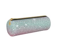 Lawenp Estuche cilíndrico de Cuero para lápices, diseño Rosa Brillante, Bolsa de Almacenamiento portátil para lápices, Organizador de Almacenamiento