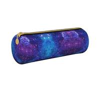 Lawenp Estuche de lápices cilíndrico de Cuero patrón de Cielo Maravilloso Bolsa de papelería de Oficina Duradera Organizador de Almacenamiento de Caja de papelería