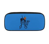 Lawenp I Will Cut You Skull - Estuche para lápices de Piel sintética, Organizador de cosméticos portátil