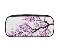 Lawenp Sakura Tree Cherry Blossoms - Estuche de Piel sintética para lápices, Organizador de cosméticos portátil