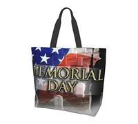 Lawenp US Military Soldiers Patriotic Memorial Day Bolso de hombro de lona para mujer, bolso de mano reutilizable impermeable, bolso grande ecológico, bolso de compras, bolso de playa