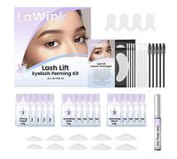 LaWink Lash Lift Kit, 2 en 1 Kit de Elevación de Pestañas y Cejas, Kit de Pestañas Lash Perm, Kit de Elevación de Pestañas y Cejas, Rizado de Pestañas Semi-Permanente Perming Wave Uso 5 Veces
