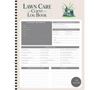 Lawn Care Client Log Book: lawn service schedule book | Track Client Services, Jobs, Payments, Materials | Large A4 Size Business