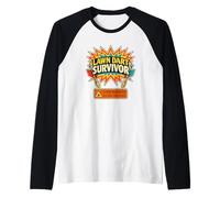 Lawn Dart Survivor Divertido, Nostalgia de los 80, Juguete Prohibido, Humor Camiseta Manga Raglan