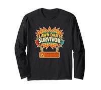 Lawn Dart Survivor Divertido, Nostalgia de los 80, Juguete Prohibido, Humor Manga Larga