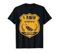 Lawn Enforcement Officer Landscaper Gardening Grass Mowing Camiseta