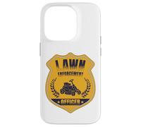 Lawn Enforcement Officer Landscaper Gardening Grass Mowing Carcasa para iPhone 14 Pro