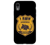 Lawn Enforcement Officer Landscaper Gardening Grass Mowing Carcasa para iPhone XR