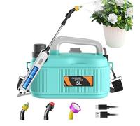 Lawn Garden Sprayer -1.35 Gallon Battery Powered Fertilizing Sprinkler | Battery Powered Sprayer for Outdoor Garden Backyard Farm Greenhouse Camping Patio Indoor Home Field