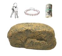 Lawn Key Rock Box, Outdoor Key Storage Box, Novelty Key Box for Outdoors, Waterproof Statue Key Hider, Lawn Ornament Key Box, Garden Stone Key Box, Creative Key Rock for Outdoors