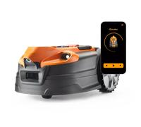 LawnMaster AMD18i-800 Plus - Cortacésped robótico MX 24V con carga automática y visión, con aplicación
