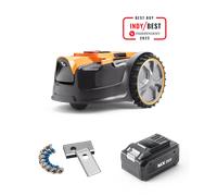 LawnMaster DM16-150 - Kit de alimentación para cortacésped robótico MX 24 V «Drop and Mow» - Con batería y cuchillas de repuesto