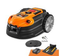 Lawnmaster OcuMow®18 Cortacésped Robótico Sin Cable de 500m², Batería 2Ah, Navegación Óptica, Evitación de Obstáculos, Estación de Carga Automática, Función Zona Prohibida