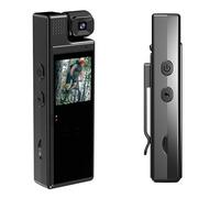 Lawnoval 1080P HD giratorio para cámara corporal mini con pantalla de 3 pulgadas para deportes, aventuras al aire libre y aplicación de la ley, color negro