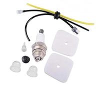 Lawnoval 225 Tune Up Kit con 8 piezas de repuesto para cultivadores ECHO y Mantis, incluye líneas de combustible, tapa de chispa, filtro, bombillas de imprimación, filtros de aire, rejillas de