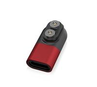 Lawnoval Adaptador de base de carga magnética USB C para modelos LEDLENSER P&H (P2R, P4R, P5R, P6R, P7R, P18R, H5R, H7R, H15R, H19R, iF2R, iF3R, iF4R), negro, rojo, plateado, azul y rojo
